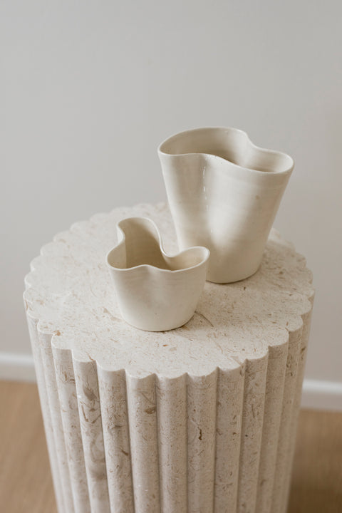 Tilde Vase (M) by Dahlia in Clay - Linen