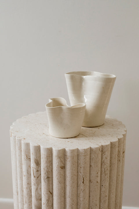 Tilde Vase (S) by Dahlia in Clay - Linen